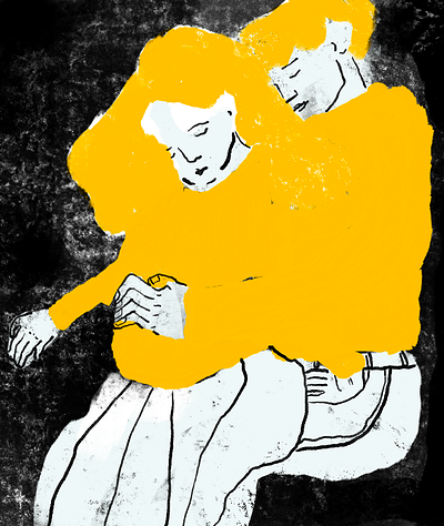 couple character couple embrace hugs illustration klimt picture
