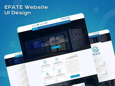 Efate Website UI design branding design illustration logo ui uidesigner uiuxdesign userexperience userinterface uxcareer