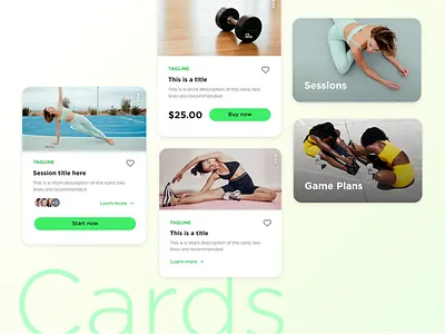 Product cards product design uxui