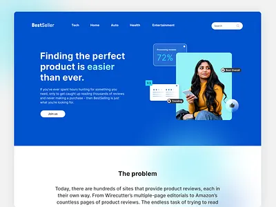 Product landing page landing page ui uxui visual design
