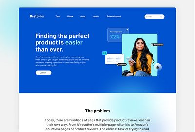 Product landing page landing page ui uxui visual design