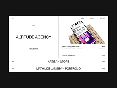 Layout Exploration clean creative design grid layout minimal minimalism minimalist modern modern design portfolio ui ui design uiux user interface web web design website design white space work page