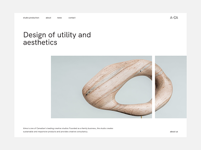 Alma CA branding design landing product ui ux web web design web page wood