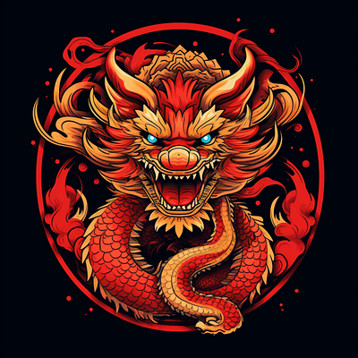 Dragon Mascot Logo design graphic design illustration logo vector