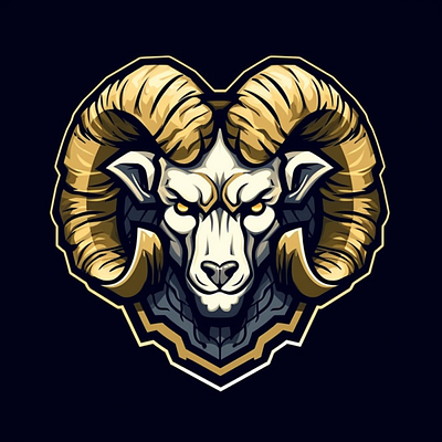 Ram Mascot Logo design graphic design illustration logo vector