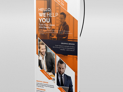 Rollup Banner Design 2024 branding branding design corporate creative creative design graphic design print rollup stande