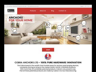 Web Design - COBRA Anchors web web design