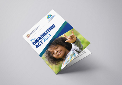 Jamaica Council for Persons with Disabilities Brochure Series brochure design graphic design layout visual