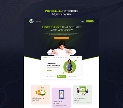 Finance branding design landingpage web web design