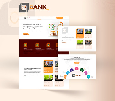 Banking branding design web web design