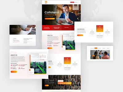 conference branding design landingpage photoshop ui web web design