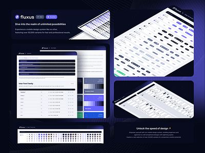 Fluxus Mobile Design System brand guidelines button color pallette component component library design system designsystem guidelines interface library product design spacing style guide styleguide ui ui components ui elements ui kit ux widgets