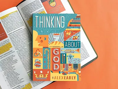 Thinking About God - Cover Design and Illustration books christian book communion crown fish god jesus kidmin kids min kids ministry lamb shepherd snake student ministry theology trinity