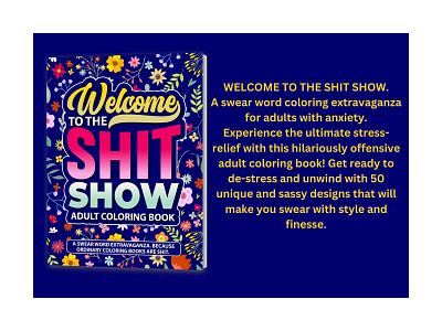 Welcome to the sh*t show. Adult Coloring Pages. adult coloring book coloring pages illustration relaxation swear word swear word coloring pages unique coloring book