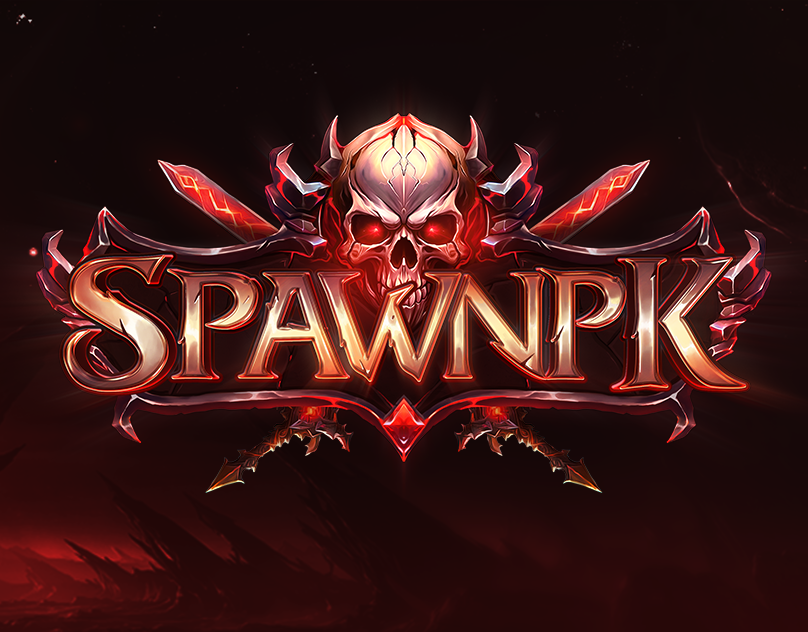 RuneScape Skull Animated Game Logo - SpawnPK animated fantasy logo design fantasy game gaming logo metin2 mmorgp muonline runescape ui