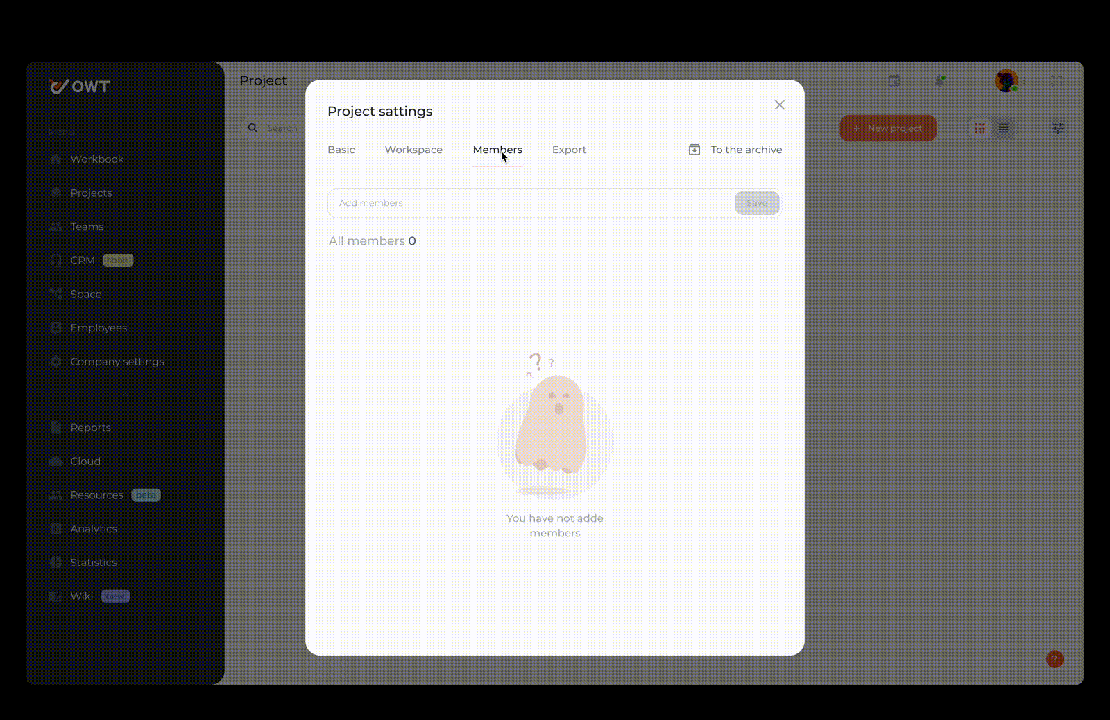 Creating and setting up a project animation design figma product design project creation sattings task manager ui ux