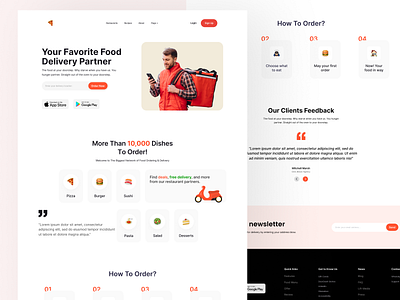 Food Delivery Website[FREE UI KIT] app delivery design download food free freebies illustration kit logo mockup ui ui design uidesign uikit uikits uiux ux web website