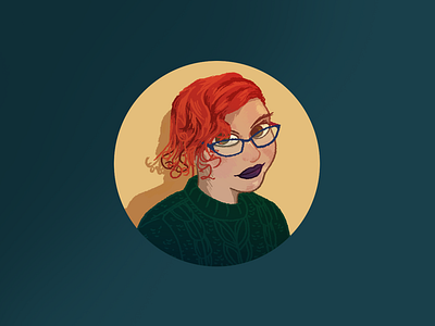 Andrea character illustration profile
