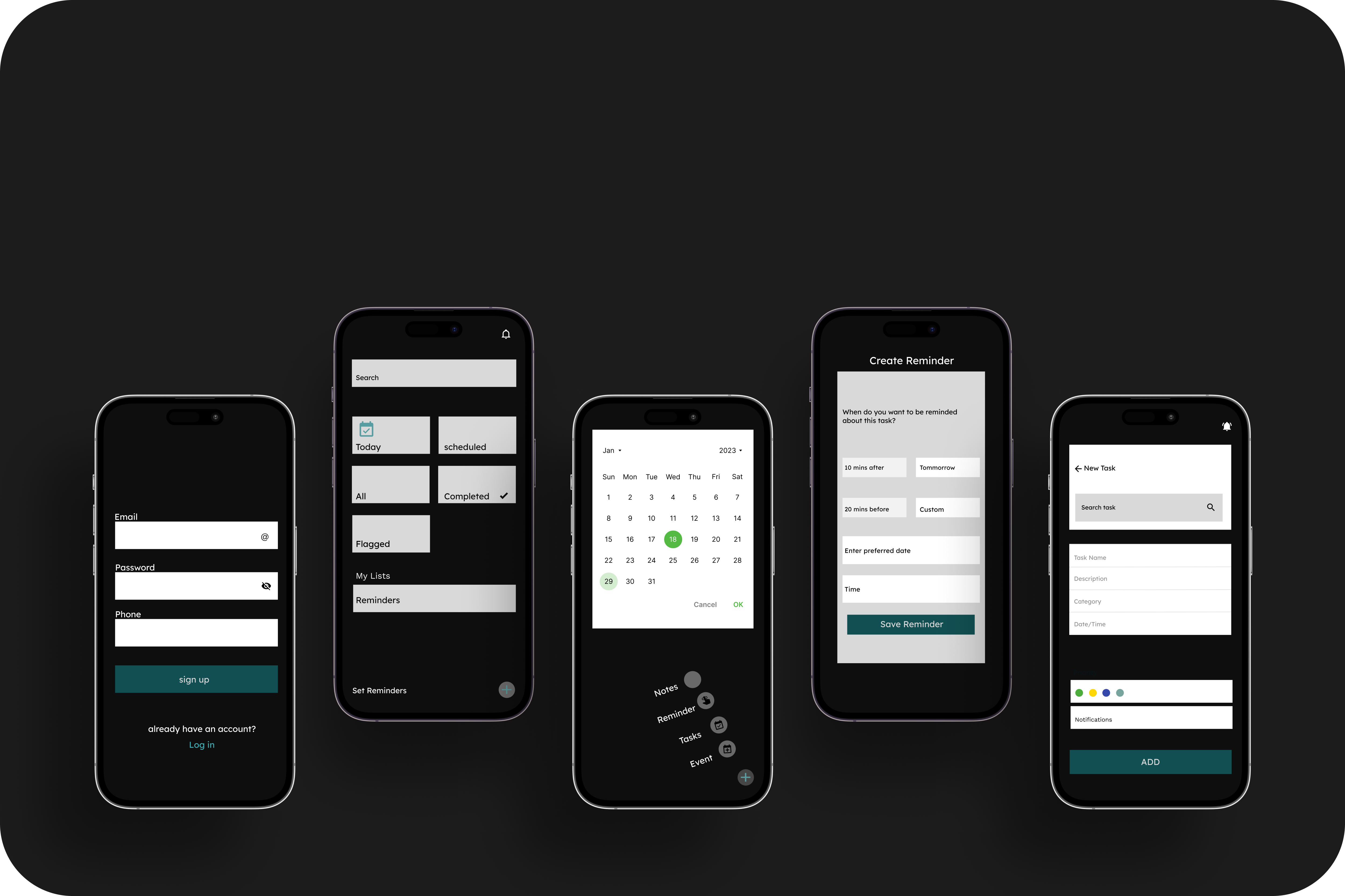 Personal Organiser App by Tomiwa David on Dribbble