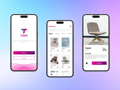 Furniture Shopping App 3d animation app branding design graphic design illustration logo motion graphics typography ui uiux design ux vector
