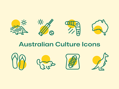 30 Australian Culture Icons aussie australia australia day beers boomerang cricket echidna heat icon icon pack kangaroo koala kookaburra platypus summer sunshine thongs vector vegmite wombat