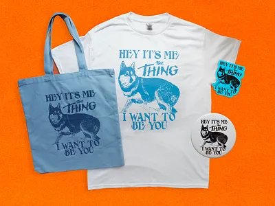 The Thing T-Shirt, Tote, Button, & Sticker Designs branding design graphic design horror design the thing the thing 1982 type typography vintage design