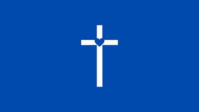 The Cross with Heart Logo brand design brand identity brand identity design church church media cross cross logo logo design logo designer