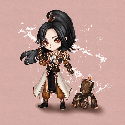 Chibi character chibi character digital drawing fantasy character game art game character