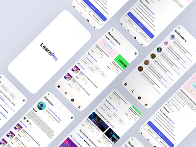 LearnPro education figmadesign learning learnpro mobile app udemyclone ui