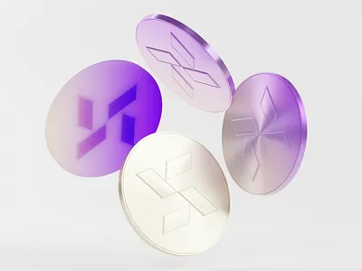 Xonomist Coin 3d animation branding cgi coins design dollars finance gold investing money motion pink wealthsimple