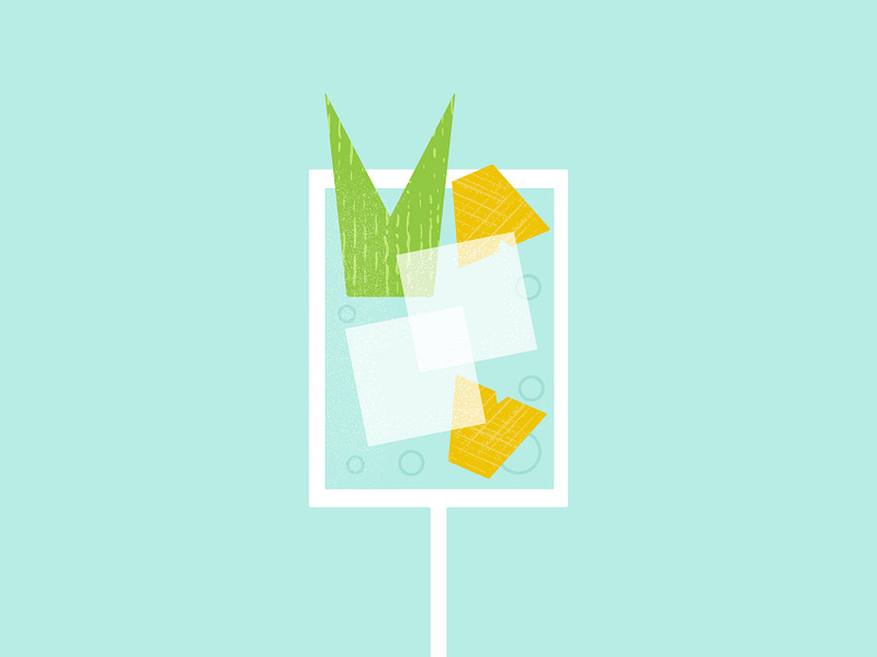 🍍 drink after effects animation cocktail drink illustration mocktail motion graphics pineapple