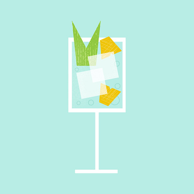 🍍 drink after effects animation cocktail drink illustration mocktail motion graphics pineapple