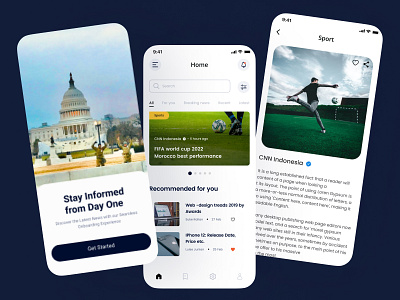 News App Design app app design dailyui design interface mobile app mobile app design mobile design mobile ui news news app news app design news app onboarding page design onboarding screen design ui uidesign uiux user experience user interface ux