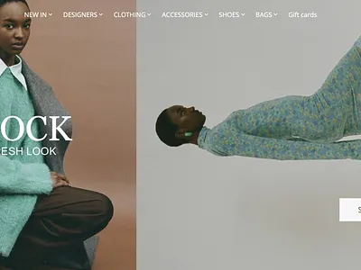 Peacock Jan 23 clothing brand e comm ecommerce fashion homepage landing page website