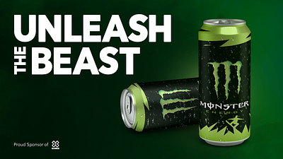 Monster Energy Ad Concept advertising graphic design minimalist social media