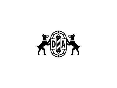 Doberman Academy branding doberman dog icon illustration logo logos vector