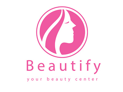 Beautify beautiful branding design feminime girl graphic design identity illustration illustrator logo pink vector women