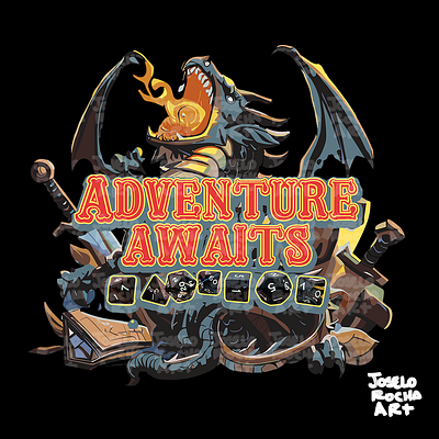 Dungeons And Dragons Shirt : "Adventure awaits" roll for initiative