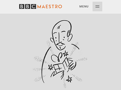 Illustrations for BBC Maestro bbc black and white bw head illustration line minimal minimalist simple
