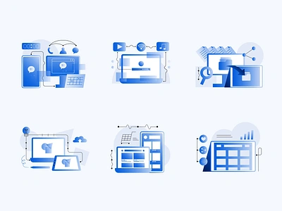 Network Illustration - Lottie Animation agency animation cloud communication design graphic design illustration laptop lottie motion graphics network networking nice pc people smart smooth stratup vektora wifi