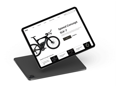 Trek Bicycles colours design ecommerce figma illustration photoshop productdesign ui ux web webpage xd