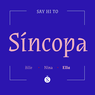 Síncopa Font animation branding graphic design illustration logo vector