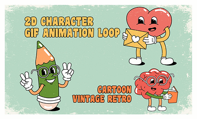 Create 2d character gif animation loop, cartoon vintage retro animatedgif animation cartooncharacterblackandwhite cuteanimation gifanimation rubberhoseanimation vintageanimated vintagecartoonanimated