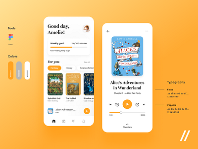 Audiobooks design app audiobooks design ui