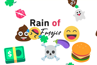 Falling Emoji's Pack 2d after effects animated animated icon animation background design emoji entertainment fun icons laugh live motion graphics reaction social icons social media streaming web whatsapp