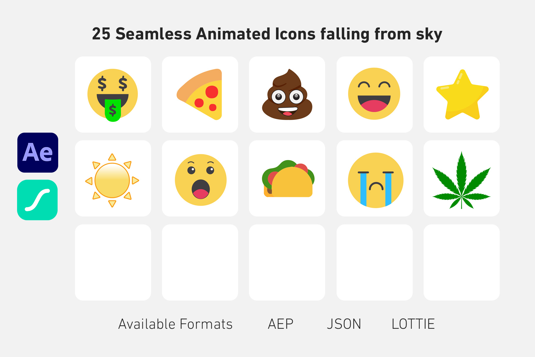 Falling Emoji's Pack by NF Motion Studio on Dribbble