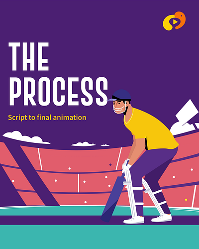 Episode 6: The Process of Script to final animation 2d animation animation animation studio b2b videos branding character animation character design cricket crowd explainer video games illustration score board sports