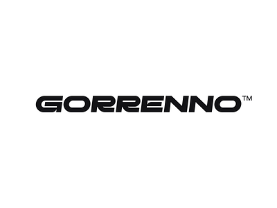 Gorrenno Wordmark v.2 bold branding logo logotype monogram simple typography wordmark