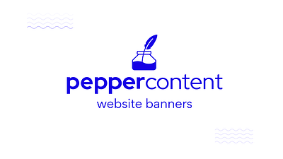 PepperContent Website Banners banner design branding design graphic design minimal design pepper content website banners