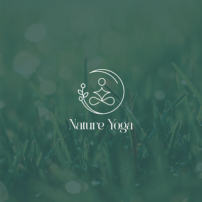 Nature Yoga Logo graphic design logo logo design minimal logo nature logo nature yoga logo yoga logo